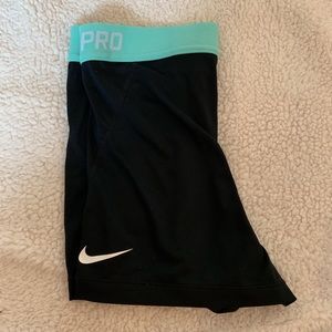 Blue black nike pros DRI fit